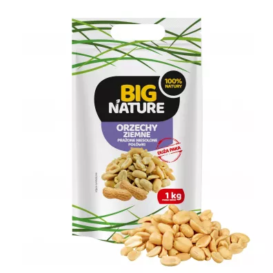 Big Nature Orzechy ziemne praone niesolone powki 1 kg