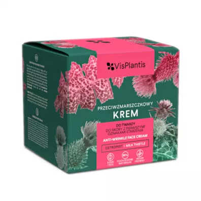 Vis Plantis Przeciwzmarszczkowy krem do twarzy - Ostropest 50 ml