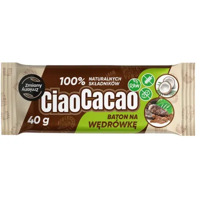 Zmiany Zmiany Baton daktylowy kakao - kokos ciao cacao bezglutenowy 40 g