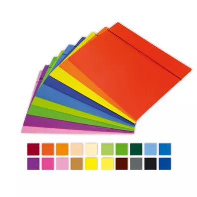 Teczka z gumk� Kreska, kolorowa, A4, 1 szt