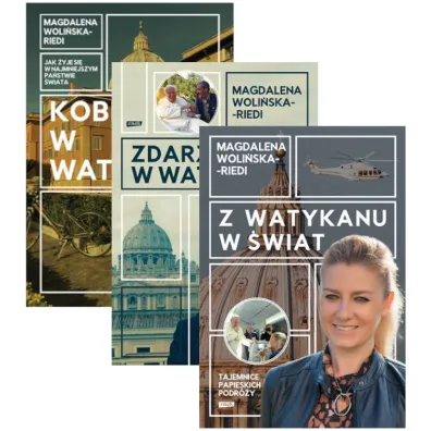 Pakiet: Kobieta w Watykanie. Jak �yje si� w najmniejszym pa�stwie �wiata, Zdarzy�o si� w Watykanie. Nieznane historie zza Spi�owej Bramy, Z Watykanu w �wiat. Tajemnice papieskich podr�y - Magdalena  Woli�ska-Riedi
