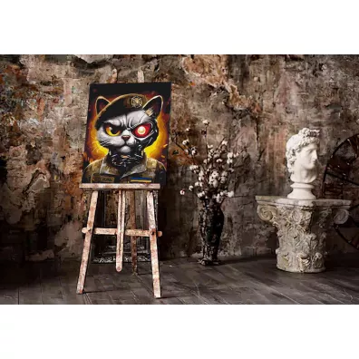Twoje Hobby Malowanie po numerach - Kot Si� Zbrojnych Ukrainy 40x50cm