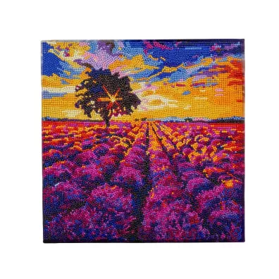 Epee Obraz na p��tnie z mozaik� Lawendowe pole 30x30cm
