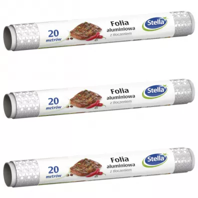 Stella Folia aluminiowa zestaw 3 x 20 m