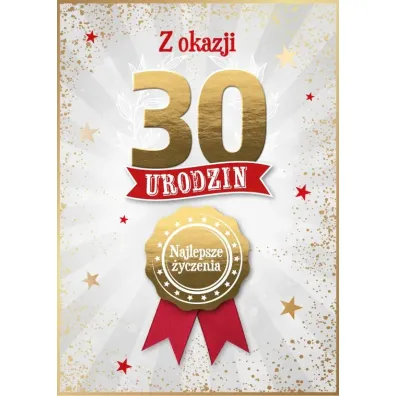 Armin Style KARNET URODZINY 30 B6 Z KOP AS GM-1290 FOL