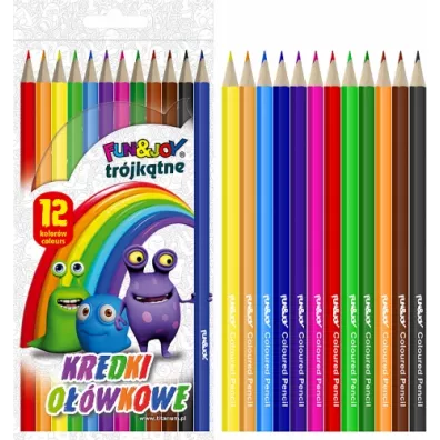 Titanum Kredki o��wkowe tr�jk�tne 12 szt.