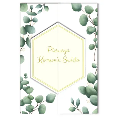 Karnet A5 Komunia �w. z klapk� i bilecikiem mix 2 wzor�w