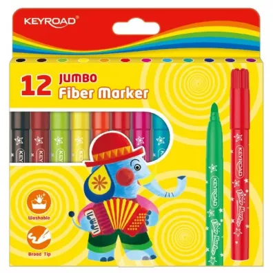 Keyroad Flamastry Jumbo 12 szt.