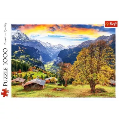Puzzle 1000 Malownicza alpejska wioska TREFL