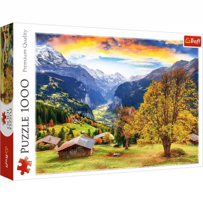 Puzzle 1000 Malownicza alpejska wioska TREFL