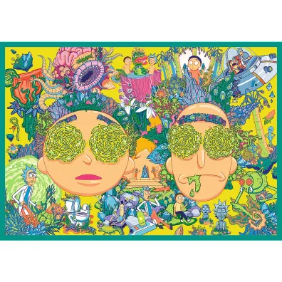 Puzzle 4x250 el. Zakr�cony �wiat Ricka i Morty Trefl