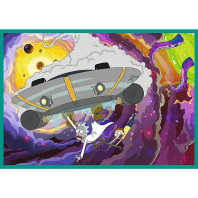 Puzzle 4x250 el. Zakr�cony �wiat Ricka i Morty Trefl