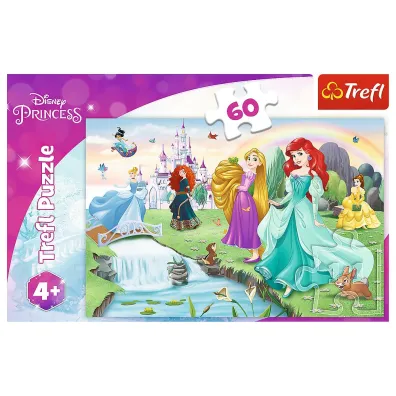 Puzzle 60 el. Poznaj Ksi�niczki Trefl