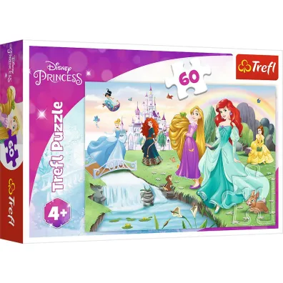 Puzzle 60 el. Poznaj Ksi�niczki Trefl