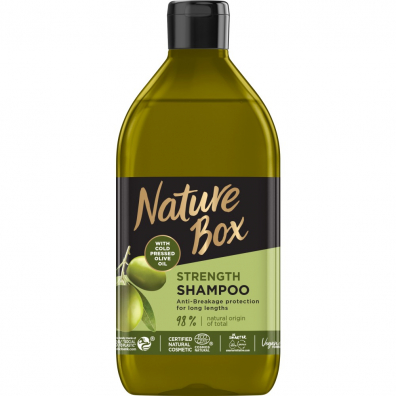 Nature Box Olive Oil szampon do włosów zniszczonych z olejem z oliwki 385 ml