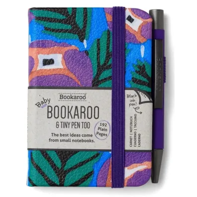 If Bookaroo Notatnik A7 z d�ugopisem - fiolet turkus