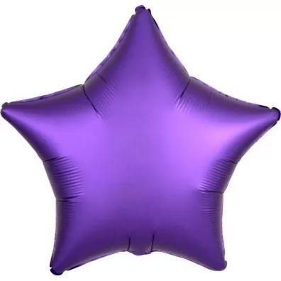 Amscan Balon foliowy Lustre fioletowy gwiazda 48cm