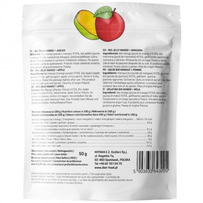 Diet-Food Żelki mango, jabłko 50 g Bio