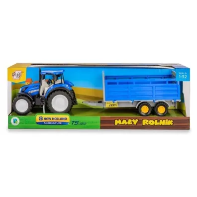 Traktor New Holland T5 z przyczep� do transportu inwentarza Daffi