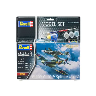 Model set combat set 1:72 Messerschmitt Bf109G-10 Cobi