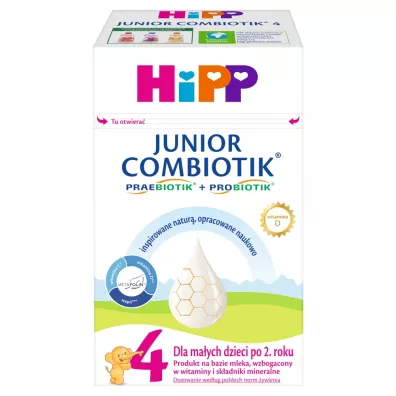 Hipp 4 Junior Combiotik Produkt na bazie mleka dla maych dzieci po 2. roku 550 g