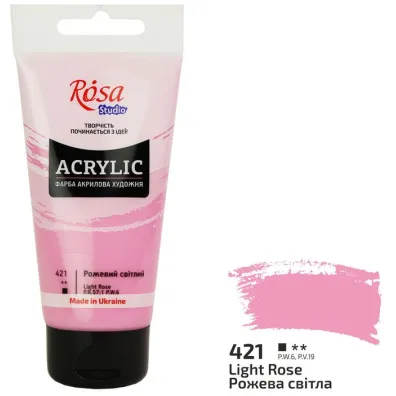Rosa Farba akrylowa light pink 421 75ml