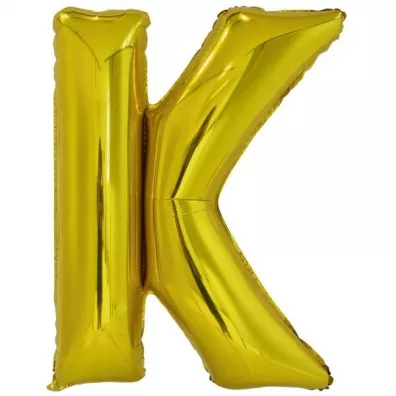 Amscan Balon foliowy litera K z�ota 63,5x86cm