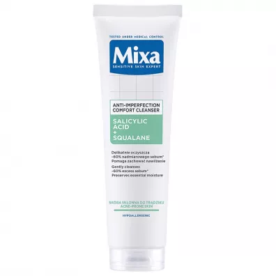 Mixa Lab Pore Perfect �el oczyszczaj�cy do twarzy przeciw niedoskona�o�ciom kwas salicylowy i Skwalan 150 ml