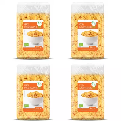 BioLife Patki kukurydziane Zestaw 4 x 200 g Bio