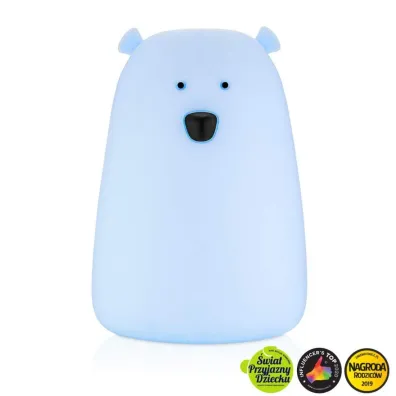 Rabbit&Friends Mi� du�y lampka silikonowa niebieska
