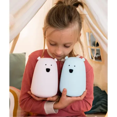 Rabbit&Friends Mi� du�y lampka silikonowa niebieska