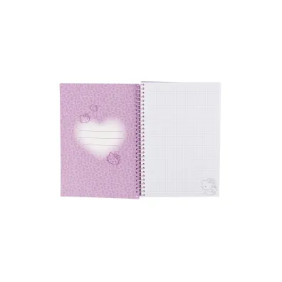 Patio Ko�obrulion B5 100k. w kratk� plastikowa spirala Hello Kitty wz�r 2