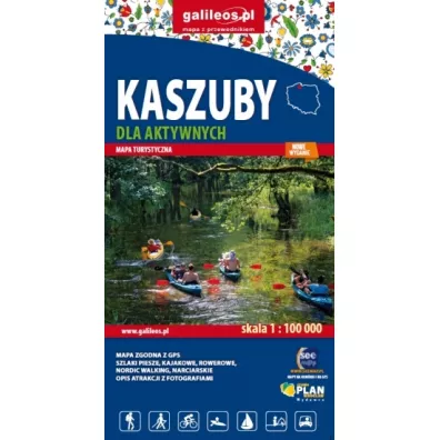 Kaszuby dla aktywnych. Mapa turystyczna 1:100 000