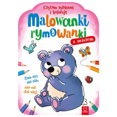 Malowanki rymowanki z misiem. Czytam sylabami i koloruj� - Agnieszka Bator