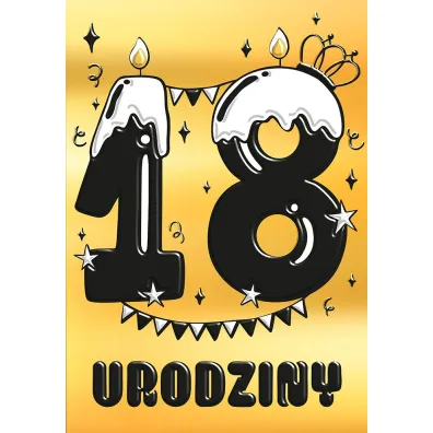 Henry Karnet A5 Urodziny Osiemnastka - Lukrowa
