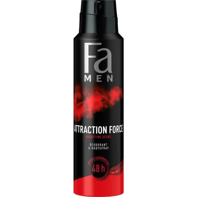 Fa Men Attraction Force 48h dezodorant w sprayu o uwodzicielskim mskim zapachu 150 ml