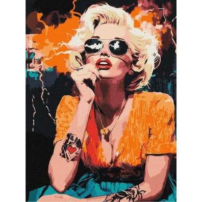 Ideyka Malowanie po numerach - Monroe w Hollywood 30x40cm