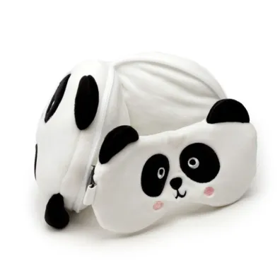 Puckator Pluszowa poduszka podr�na z opask� na oczy Relaxeazzz - Panda