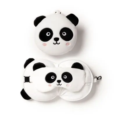 Puckator Pluszowa poduszka podr�na z opask� na oczy Relaxeazzz - Panda