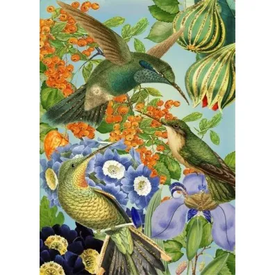 Madame Treacle Karnet B6 brokat z kopert� Kolibry