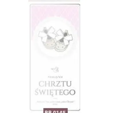 Art Nuvo Karnet Chrzest DL buciki r�owe t�o BB 0145