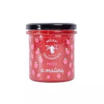 Pasieki rodziny Sadowskich Mi�d wielokwiatowy z malin� 430 g