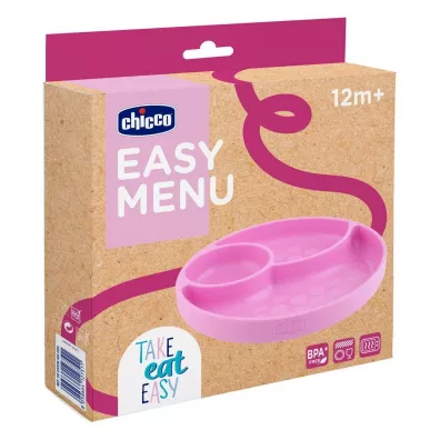 Chicco Talerz silikonowy 3-dzielny 12m+