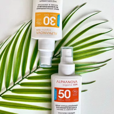 Alphanova Sun Spray z filtrem SPF 50, wersja podrna 90 g