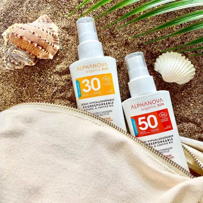 Alphanova Sun Spray z filtrem SPF 50, wersja podrna 90 g