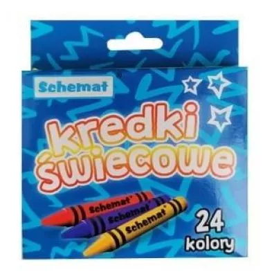 Schemat Kredki �wiecowe 24 szt.