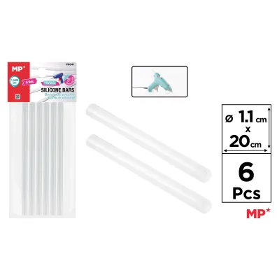 Mp Main Paper Wk�ady klejowe do pistoletu MP 11x200mm 6szt.blister