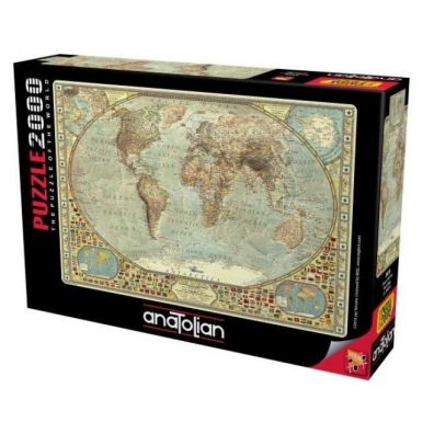 Puzzle 2000 el. Mapa wiata Anatolian