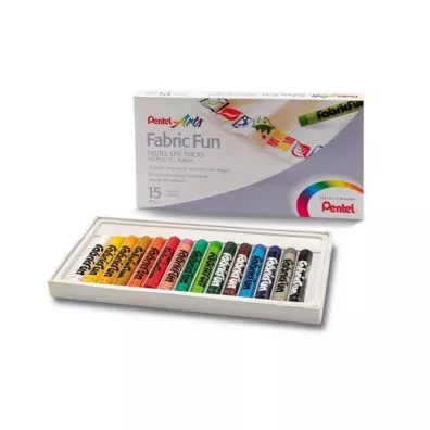 Pentel Pastele do tkanin 15 szt.