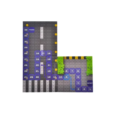 Klocki konstrukcyjne Block&Steps Policyjny patrol +Gra planszowa 3w1